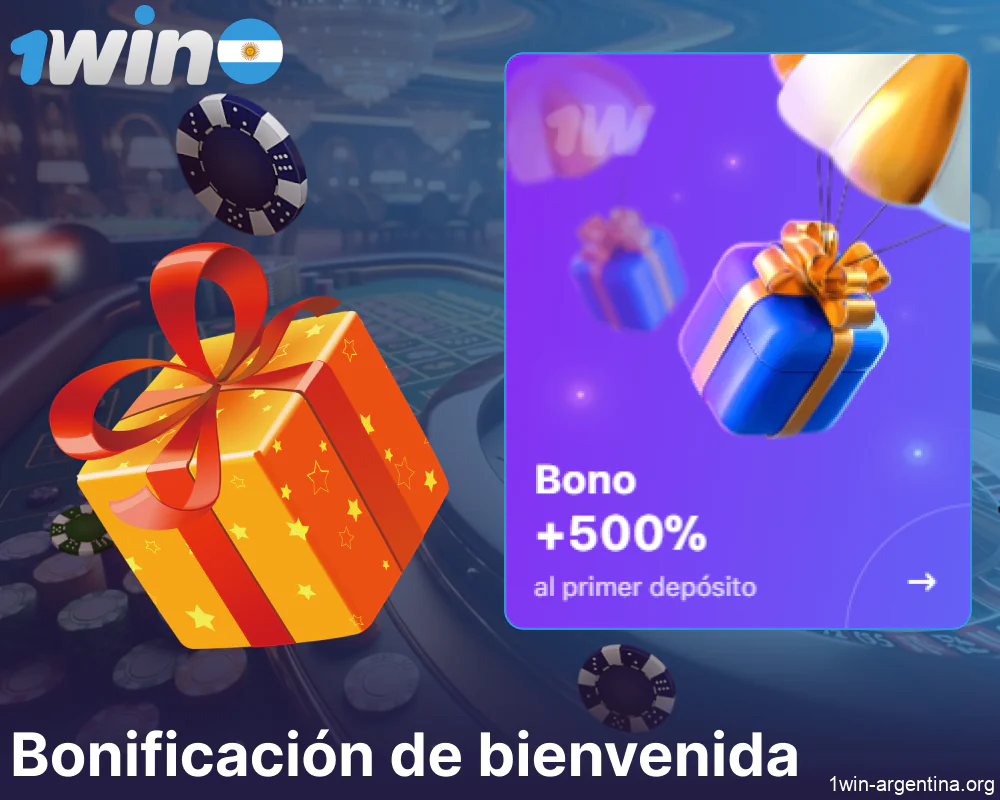 Bonos de bienvenida de 1win disponibles para jugadores de Argentina