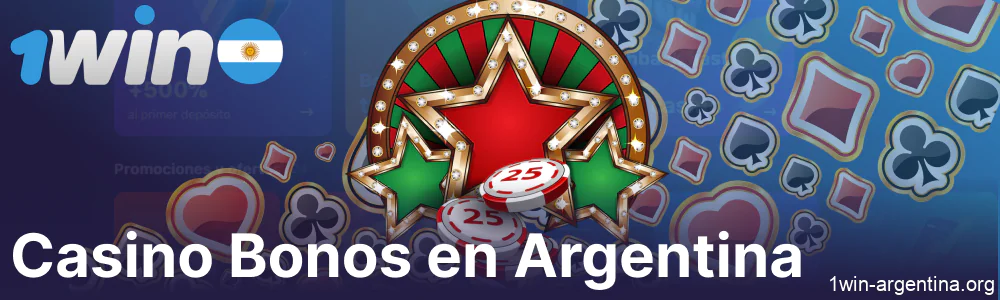 Bonos de casino disponibles en 1win para jugadores de Argentina