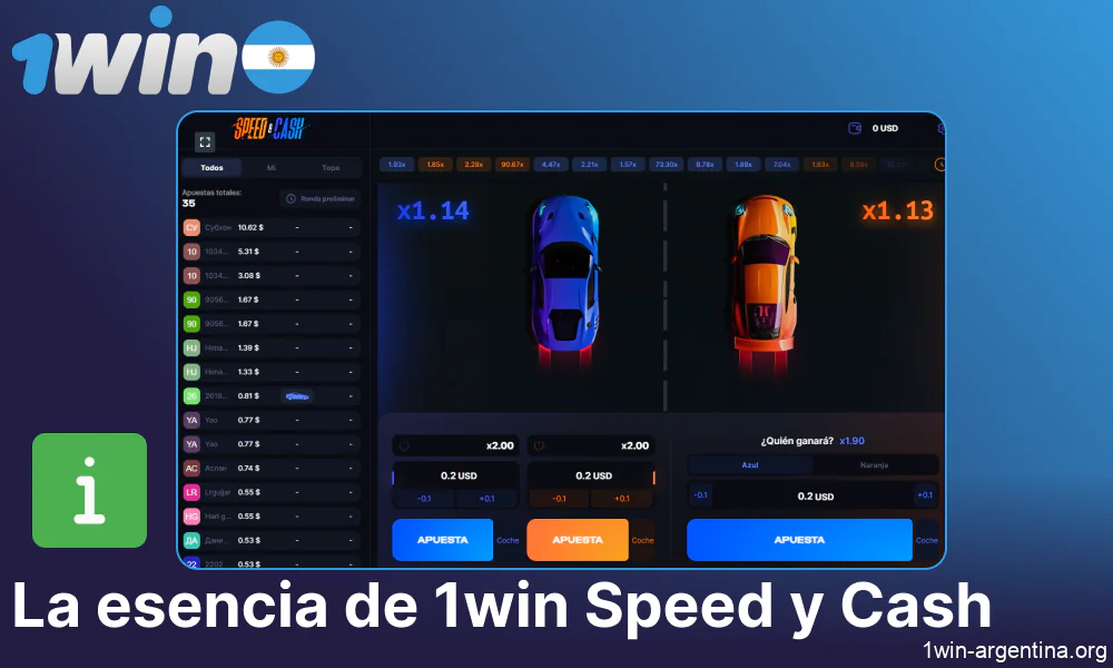 Las características más importantes del juego 1win Speed n Cash