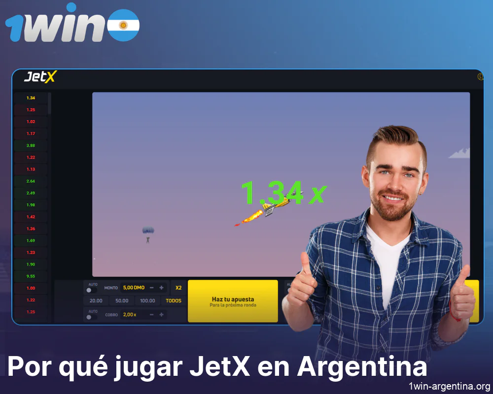 Por qué vale la pena que los jugadores de Argentina prueben el juego 1win JetX