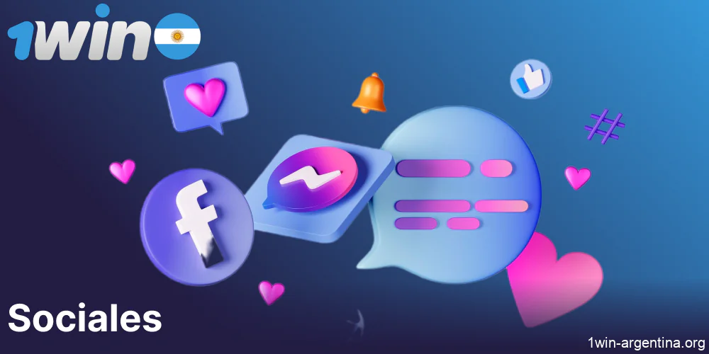 Contacte con 1win Argentina a través de las redes sociales