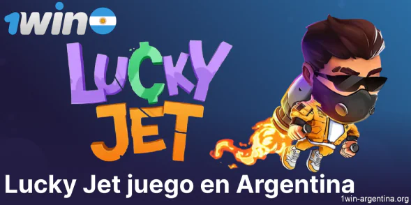 Lucky Jet crash juego disponible en 1win en Argentina