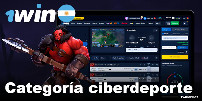 Apuestas e-sports para jugadores argentinos de 1win