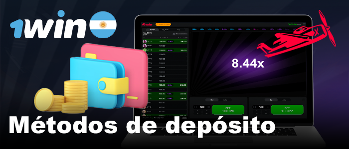 Opciones de pago para jugar Aviator en 1win