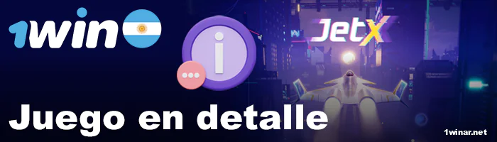 Detalles del juego 1win JetX