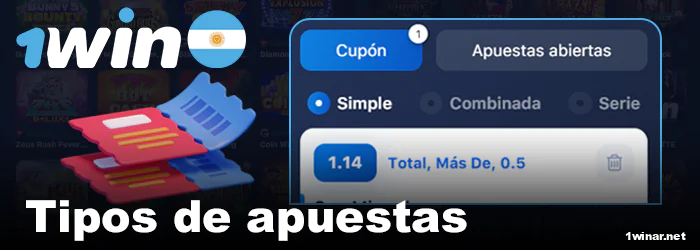 Tipos de apuestas para los jugadores de 1win Argentina